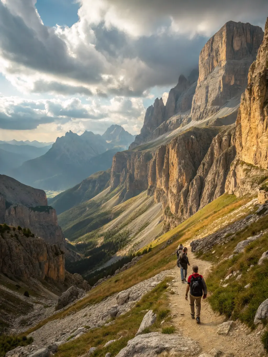 A scenic view of the Alpilles mountains with a focus on a hiking trail, highlighting the natural beauty and historical significance of the landscape.